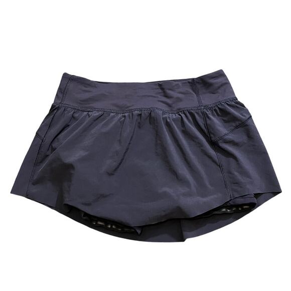 Lululemon Final Lap Skirt Skort Navy Blue Athletic Yoga Workout Size 4 LW8793S - Picture 1 of 7